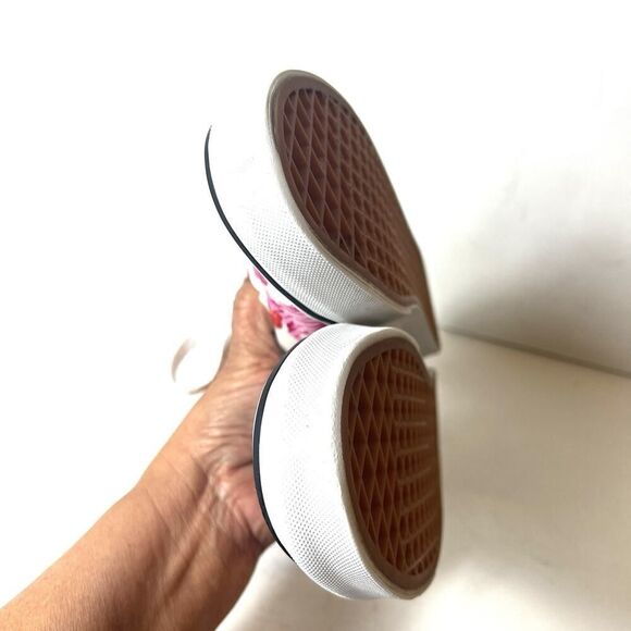 VANS Off The Wall Women's 7 Floral Tropical Print Canvas Sneaker Lace Up Low Top - Picture 7 of 11